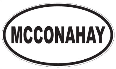MCCONAHAY - Oval Magnet