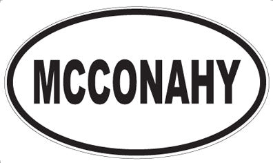 MCCONAHY - Oval Magnet