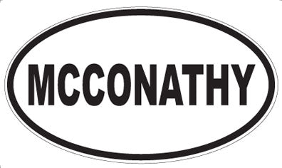MCCONATHY - Oval Sticker