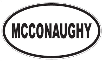 MCCONAUGHY - Oval Magnet