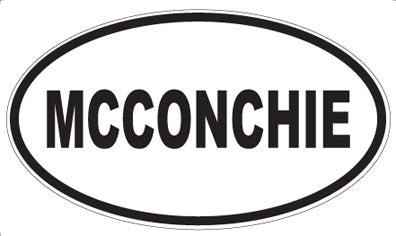 MCCONCHIE - Oval Sticker