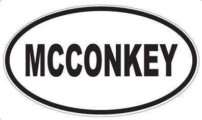 MCCONKEY - Oval Magnet