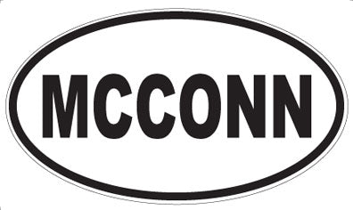 MCCONN - Oval Sticker