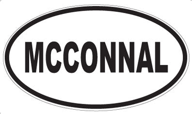 MCCONNAL - Oval Sticker
