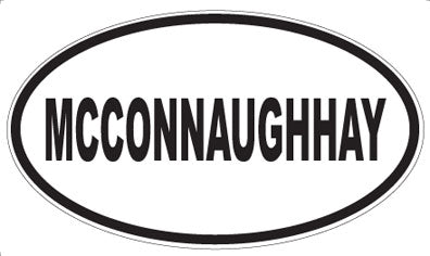 MCCONNAUGHHAY - Oval Sticker