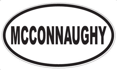 MCCONNAUGHY - Oval Sticker