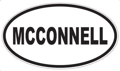 MCCONNELL - Oval Sticker