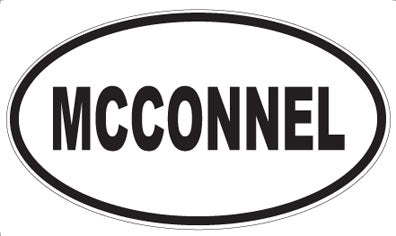 MCCONNEL - Oval Magnet
