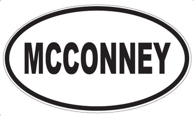 MCCONNEY - Oval Sticker