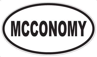 MCCONOMY - Oval Magnet