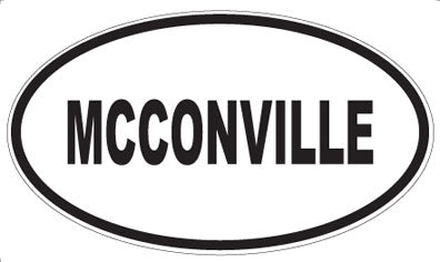 MCCONVILLE - Oval Magnet