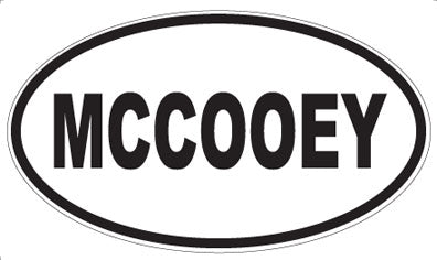 MCCOOEY - Oval Sticker