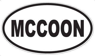 MCCOON - Oval Sticker