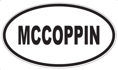 MCCOPPIN - Oval Magnet