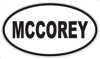 MCCOREY - Oval Sticker