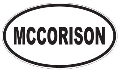 MCCORISON - Oval Sticker