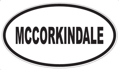 MCCORKINDALE - Oval Sticker