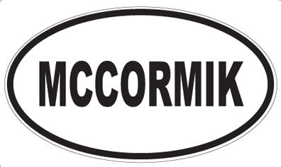 MCCORMIK - Oval Sticker