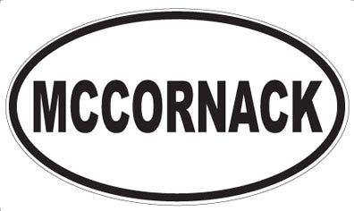 MCCORNACK - Oval Sticker