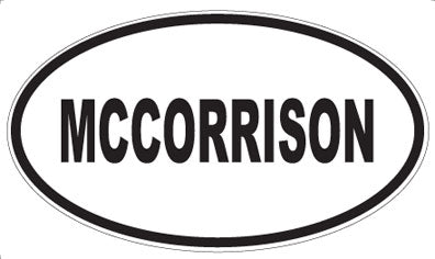 MCCORRISON - Oval Sticker