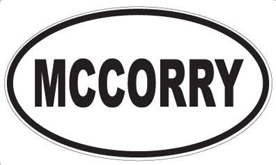 MCCORRY - Oval Sticker