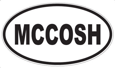 MCCOSH - Oval Magnet