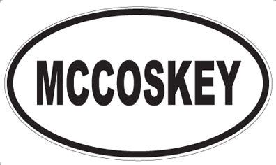 MCCOSKEY - Oval Magnet