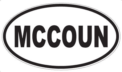 MCCOUN - Oval Magnet