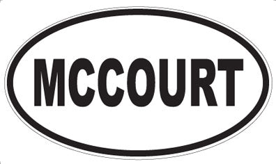 MCCOURT - Oval Sticker
