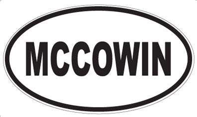 MCCOWIN - Oval Sticker