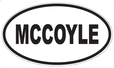 MCCOYLE - Oval Magnet