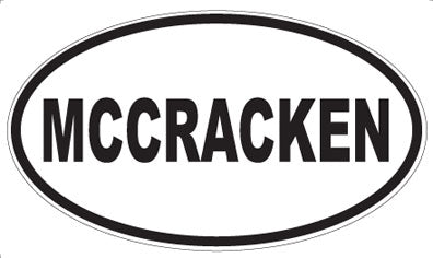 MCCRACKEN - Oval Magnet