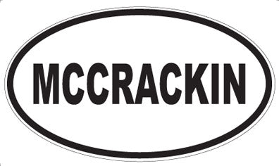 MCCRACKIN - Oval Magnet