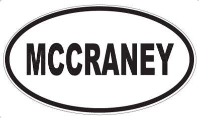 MCCRANEY - Oval Sticker
