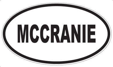 MCCRANIE - Oval Magnet