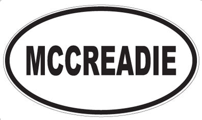 MCCREADIE - Oval Magnet