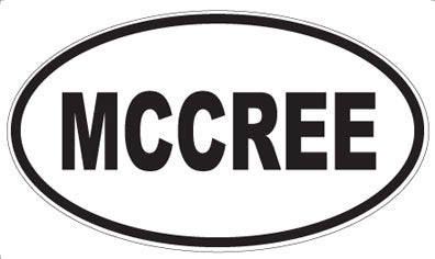 MCCREE - Oval Sticker