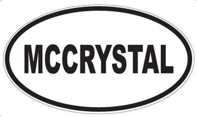 MCCRYSTAL - Oval Sticker