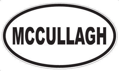MCCULLAGH - Oval Sticker