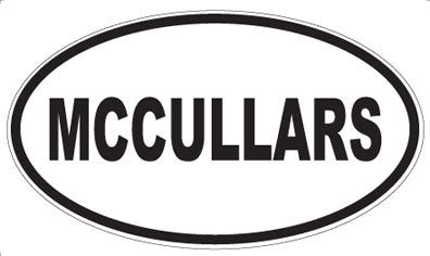 MCCULLARS - Oval Magnet