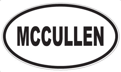 MCCULLEN - Oval Sticker