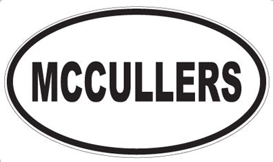MCCULLERS - Oval Sticker