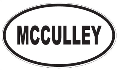 MCCULLEY - Oval Magnet