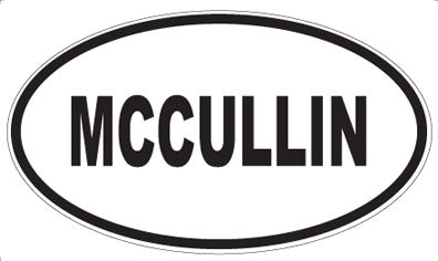 MCCULLIN - Oval Sticker
