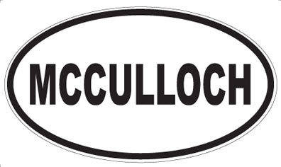 MCCULLOCH - Oval Sticker