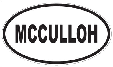 MCCULLOH - Oval Magnet