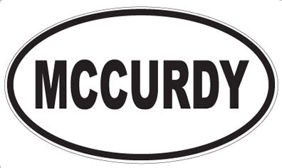 MCCURDY - Oval Magnet