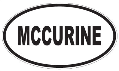 MCCURINE - Oval Sticker