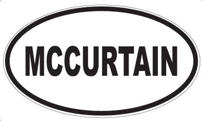 MCCURTAIN - Oval Magnet