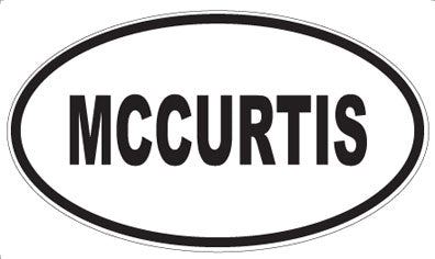 MCCURTIS - Oval Sticker